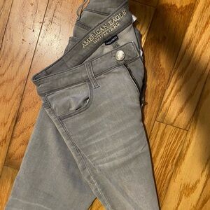 American Eagle Outfitters Women's Charcoal Skinny Jeans